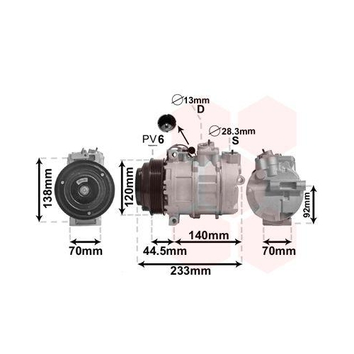 VAN WEZEL Kompressor, Klimaanlage 3000K277