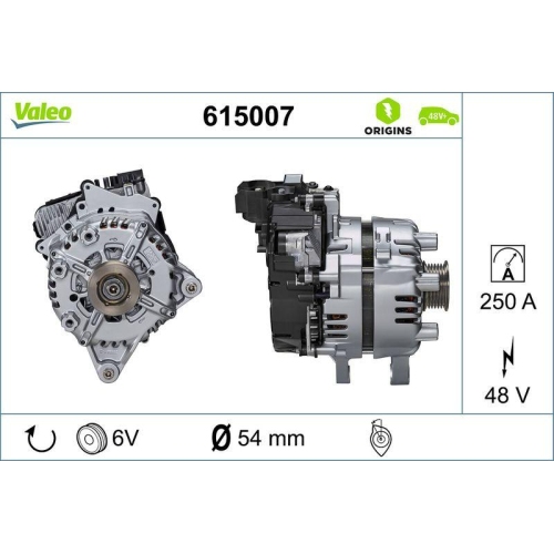 VALEO Startergenerator VALEO ORIGINS 48V IBSG - NEW O.E. TECHNOLOGIE 615007
