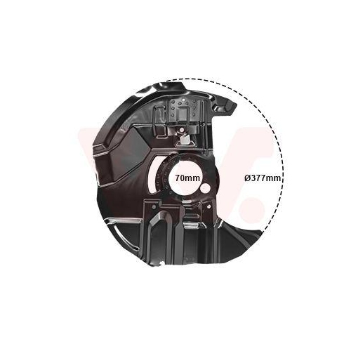 VAN WEZEL Spritzblech, Bremsscheibe 0646376