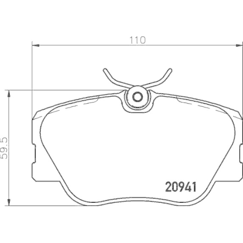 DON Bremsbelagsatz, Scheibenbremse PCP1165