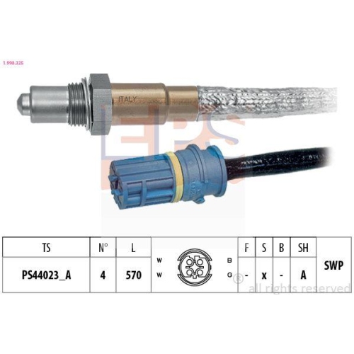 EPS Lambdasonde Made in Italy - OE Equivalent 1.998.325