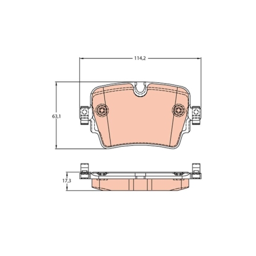 TRW Bremsbelagsatz, Scheibenbremse GDB2095