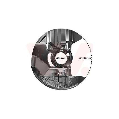 VAN WEZEL Spritzblech, Bremsscheibe 0647371