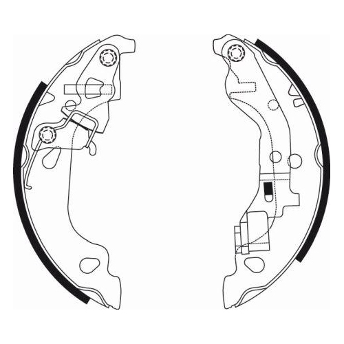 TEXTAR Bremsbackensatz 91054300