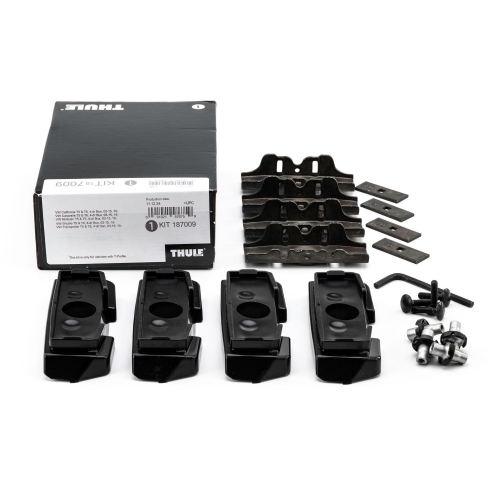 THULE 7009 Evo Fixpoint Montagekit für VW Bus T5 + T6 mit T-Schienen - 187009