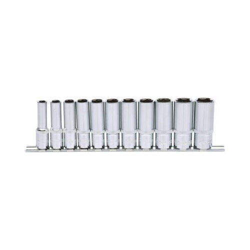 3/8 Zoll CHROMEplus Sechskant-Stecknuss-Satz, lang, 11-tlg 8-19mm KS TOOLS