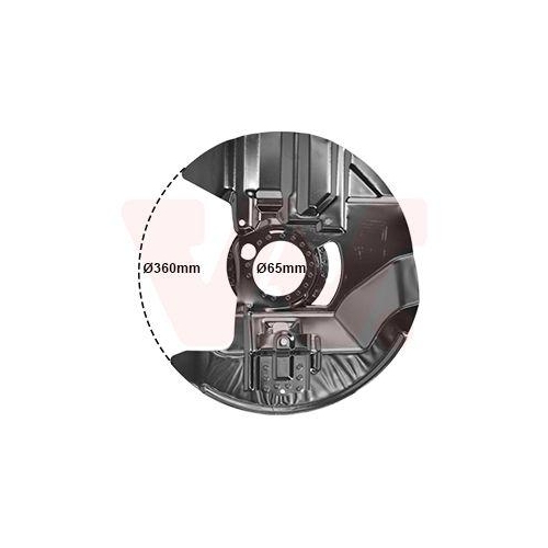 VAN WEZEL Spritzblech, Bremsscheibe 0647372