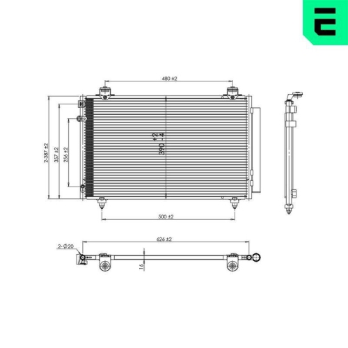 ERA Kondensator, Klimaanlage 667447