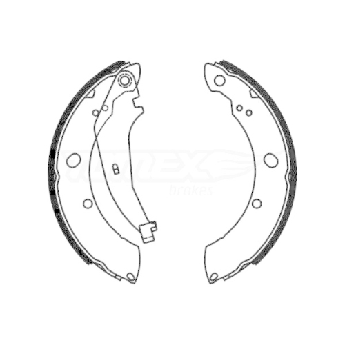TOMEX Brakes Bremsbackensatz TX 22-97