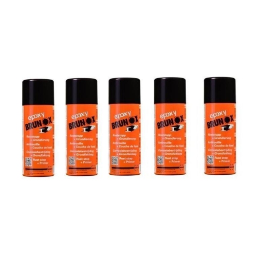 5x Rostumwandler Rostsanierer Rostschutz Epoxy-Spray 400 ml Brunox BR0,40EP