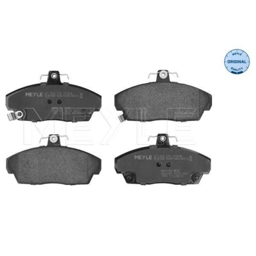 MEYLE Bremsbelagsatz, Scheibenbremse MEYLE-ORIGINAL: True to OE. 025 215 1518/W