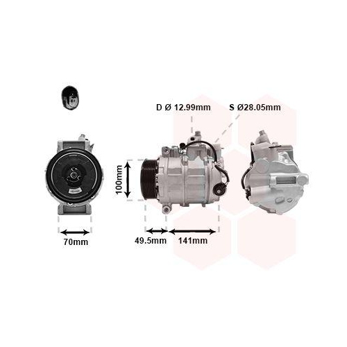 VAN WEZEL Kompressor, Klimaanlage 3000K476