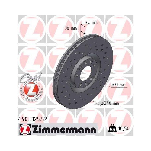 ZIMMERMANN Bremsscheibe SPORT Z 440.3125.52