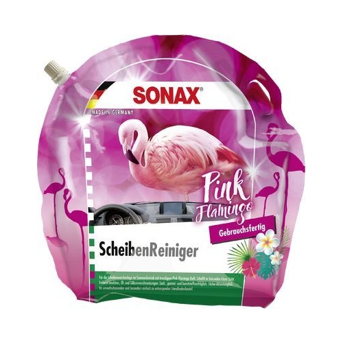 SONAX Reiniger, Scheibenreinigungsanlage ScheibenReiniger gebrauchsfertig Pink Flamingo