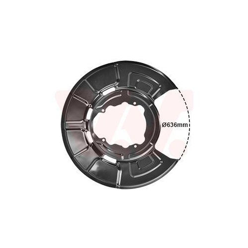 VAN WEZEL Spritzblech, Bremsscheibe 0687373