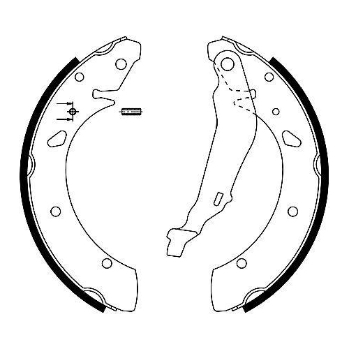 TEXTAR Bremsbackensatz 91055200