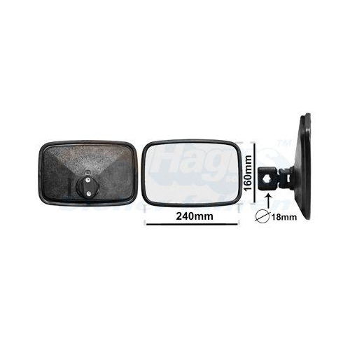 VAN WEZEL Au&szlig;enspiegel * HAGUS * 8214