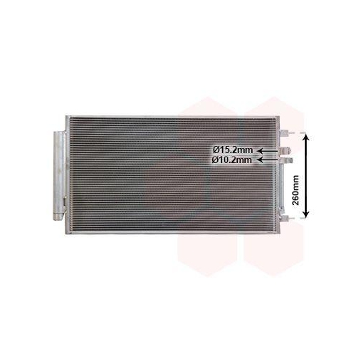 VAN WEZEL Kondensator, Klimaanlage 01015702