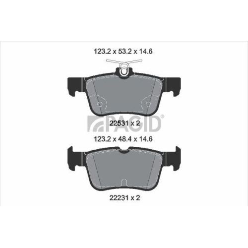 PAGID Bremsbelagsatz, Scheibenbremse T2929N