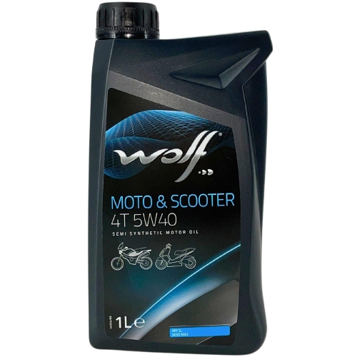 Motor&ouml;l Motoren&ouml;l Wolf Moto & Scooter 4T 5W-40 1 Liter Flasche 1043807