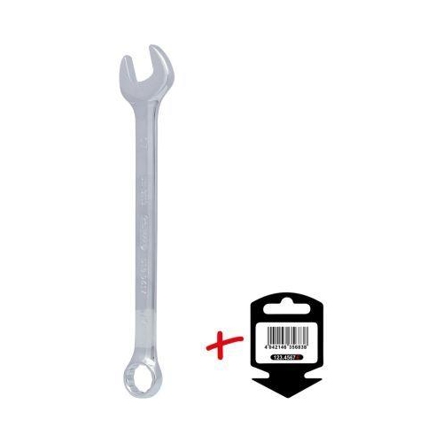 CHROMEplus Ringmaulschl&uuml;ssel, abgewinkelt, 17mm auf H&auml;nger KS TOOLS 518.0617-E