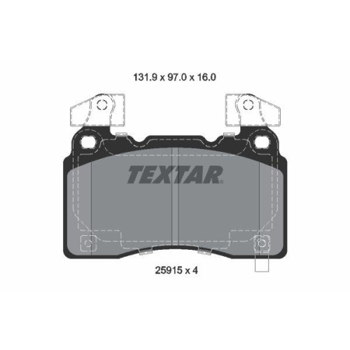 TEXTAR Bremsbelagsatz, Scheibenbremse Q+ 2591503