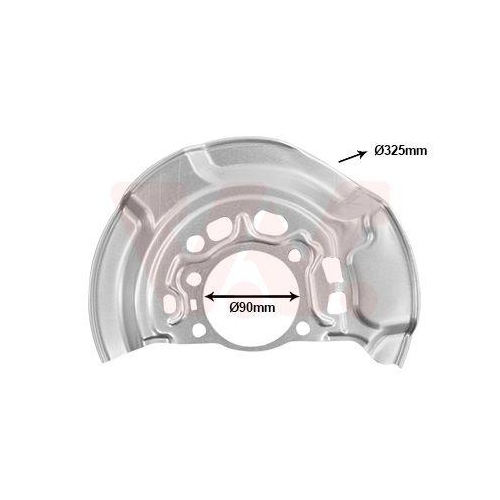 VAN WEZEL Spritzblech, Bremsscheibe 5407371