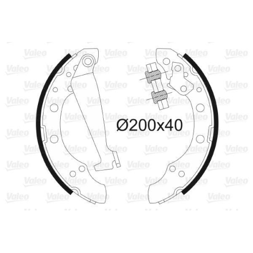 VALEO Bremsbackensatz 562080