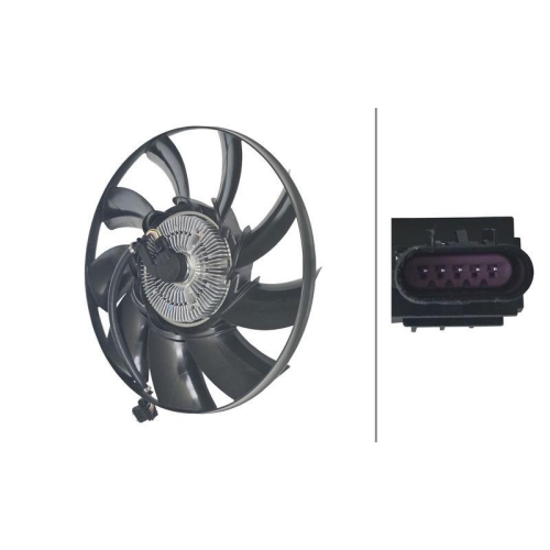 HELLA L&uuml;fter, Motork&uuml;hlung 8MV 366 438-031