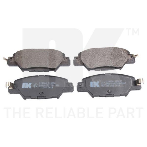 NK Bremsbelagsatz, Scheibenbremse 223266