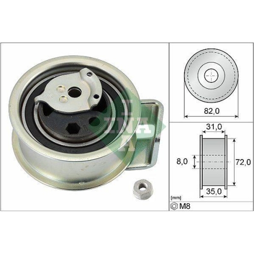 Schaeffler INA Spannrolle, Zahnriemen 531 0396 20