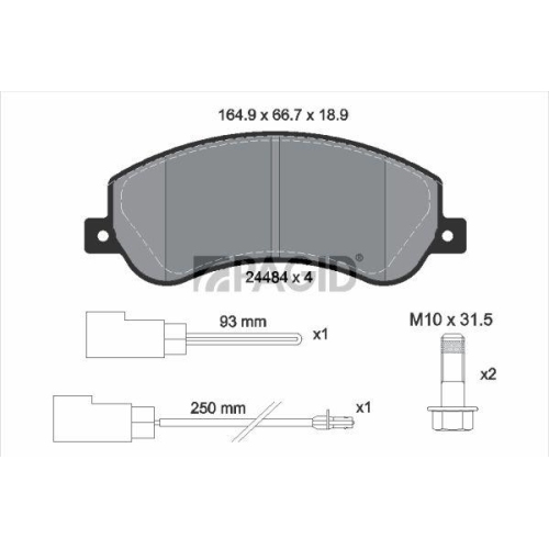 PAGID Bremsbelagsatz, Scheibenbremse T1640N