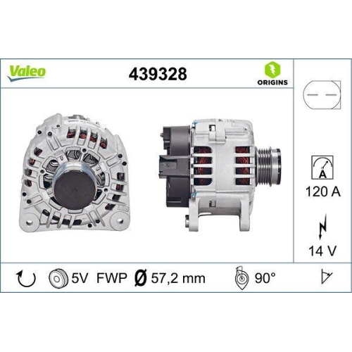 VALEO Generator VALEO ORIGINS - NEW O.E. TECHNOLOGIE 439328