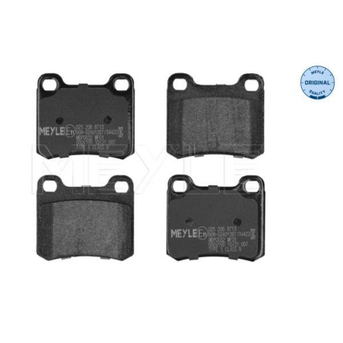 MEYLE Bremsbelagsatz, Scheibenbremse MEYLE-ORIGINAL: True to OE. 025 206 8713