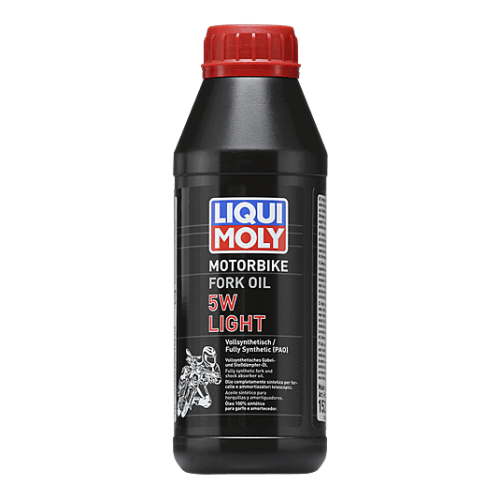 Motorbike Fork Oil 5W light LIQUI MOLY 1523 Motorrad Gabel & Sto&szlig;d&auml;mpfer&ouml;l 500ml