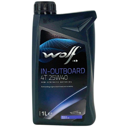 Motor&ouml;l Wolf In-Outboard 4T 25W-40 1 Liter Flasche 8302503