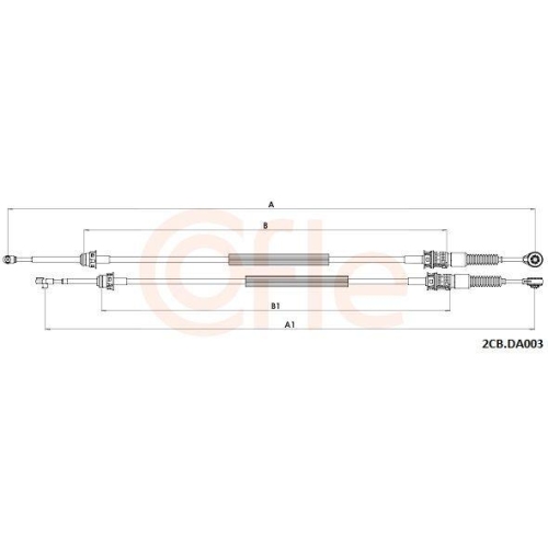 COFLE Seilzug, Schaltgetriebe 92.2CB.DA003