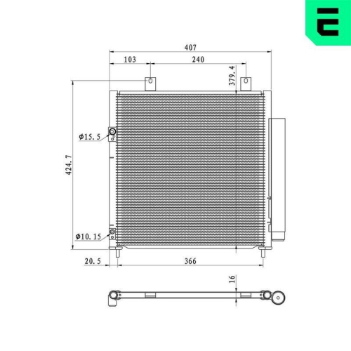 ERA Kondensator, Klimaanlage 667459