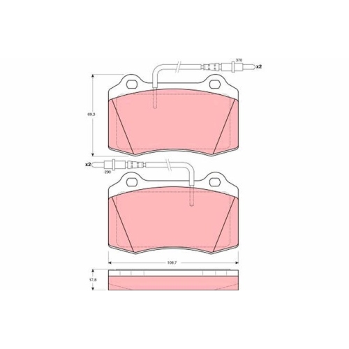 TRW Bremsbelagsatz, Scheibenbremse GDB1359