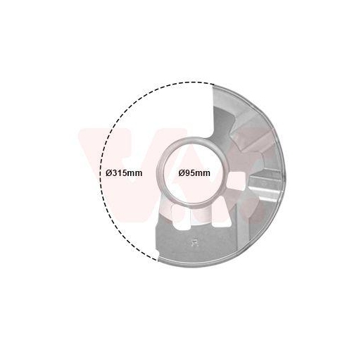 VAN WEZEL Spritzblech, Bremsscheibe 2754371
