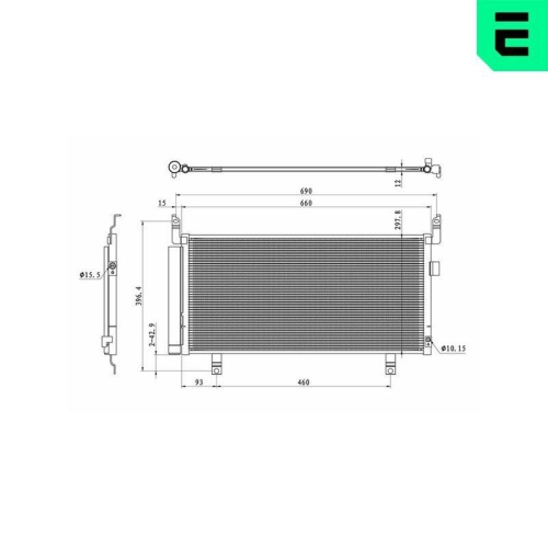 ERA Kondensator, Klimaanlage 667466