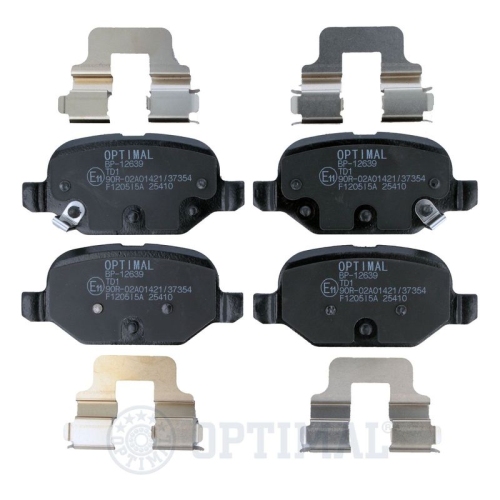 OPTIMAL Bremsbelagsatz, Scheibenbremse BP-12639