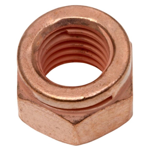 25 St&uuml;ck Auspuff-Schlitzmuttern, verkupfert, 14441 M12 SW17 SWG