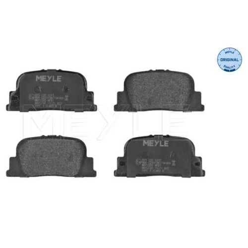 MEYLE Bremsbelagsatz, Scheibenbremse MEYLE-ORIGINAL: True to OE. 025 235 9215