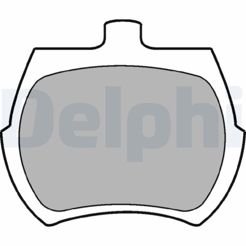 DELPHI Bremsbelagsatz, Scheibenbremse LP10