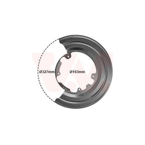 VAN WEZEL Spritzblech, Bremsscheibe 2812373