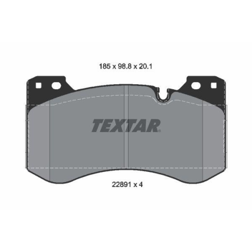 TEXTAR Bremsbelagsatz, Scheibenbremse