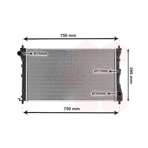 VAN WEZEL K&uuml;hler, Motork&uuml;hlung 17012711
