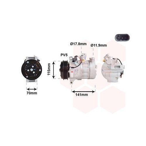 VAN WEZEL Kompressor, Klimaanlage 3001K719