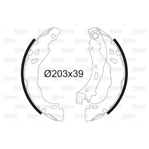 VALEO Bremsbackensatz 564157